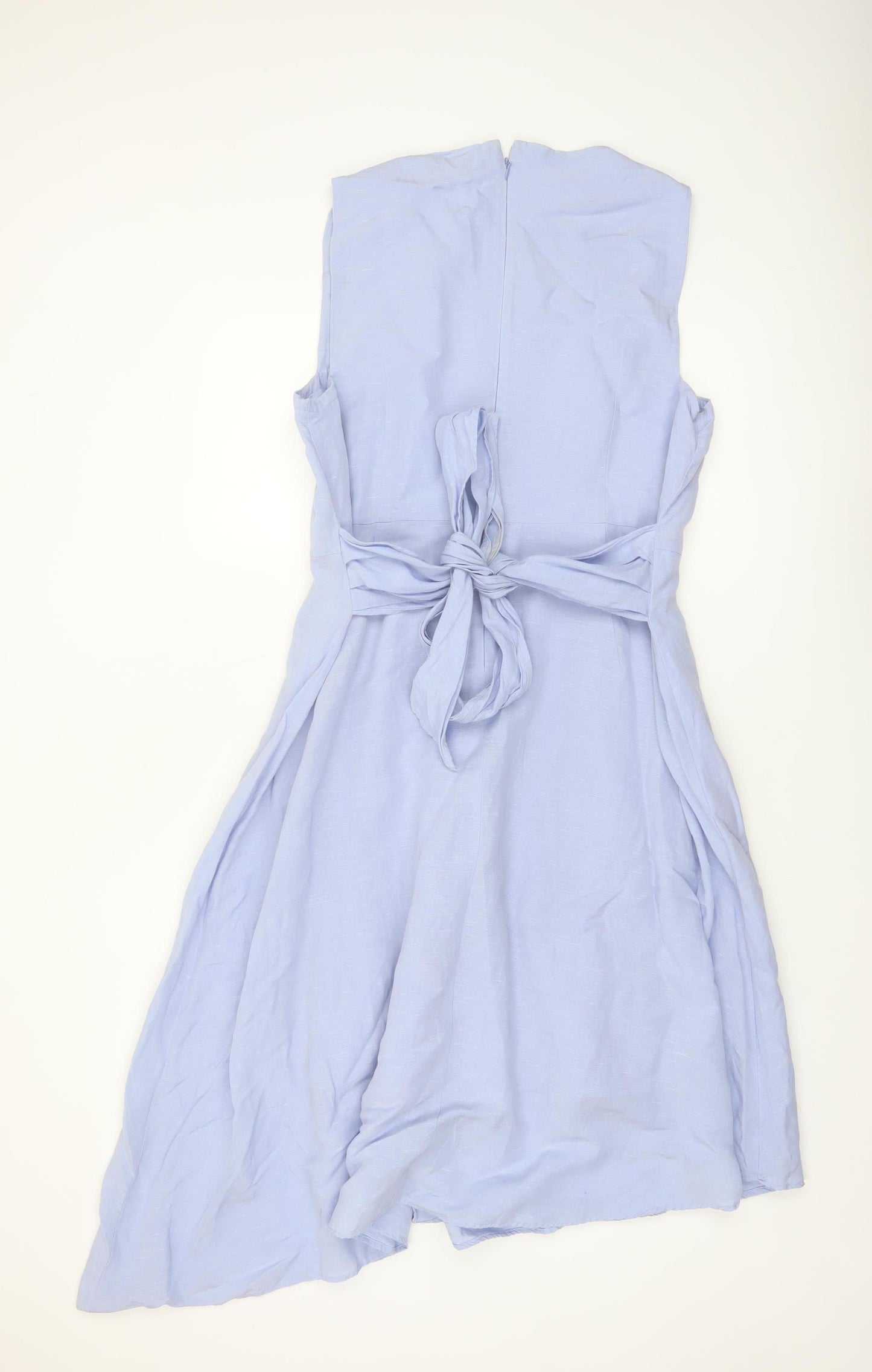 Marks and Spencer Women's Blue Size 16 Asymmetric Dress