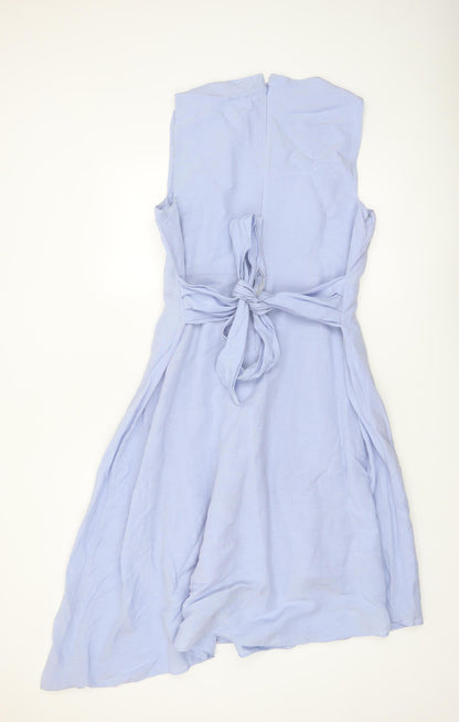 Marks and Spencer Women's Blue Size 16 Asymmetric Dress