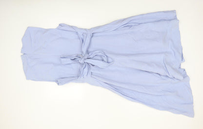Marks and Spencer Women's Blue Size 16 Asymmetric Dress
