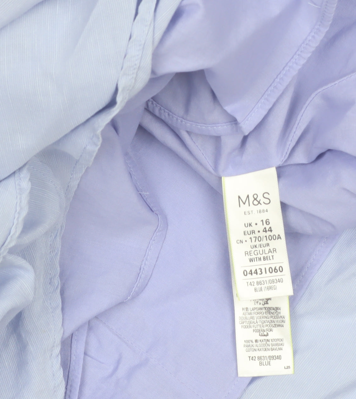 Marks and Spencer Women's Blue Size 16 Asymmetric Dress