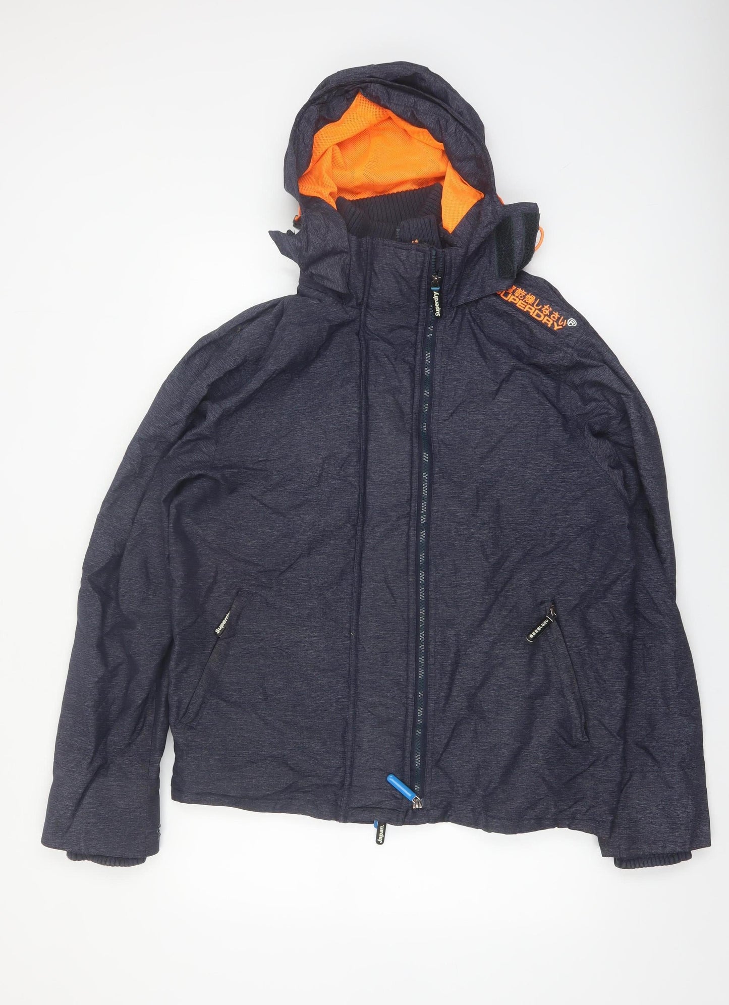 Superdry Men's Blue 2XL Original Windcheater Hooded Jacket