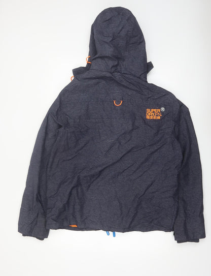 Superdry Men's Blue 2XL Original Windcheater Hooded Jacket