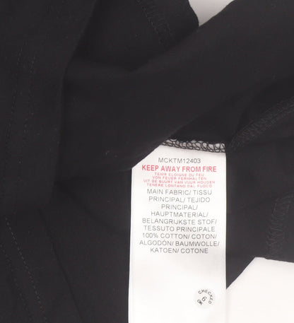 McKenzie Men's Black Graphic Cotton Short Sleeve T-Shirt Size S