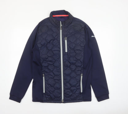 Puma Men’s Blue Softshell Quilted Puffer Jacket Size M