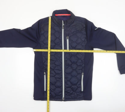 Puma Men’s Blue Softshell Quilted Puffer Jacket Size M