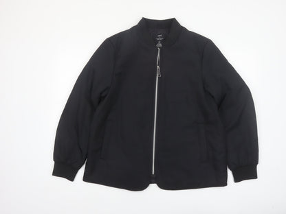 Marks and Spencer Women's Black Bomber Jacket Size 14 Stormwear