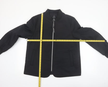 Marks and Spencer Women's Black Bomber Jacket Size 14 Stormwear