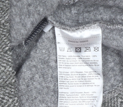 Regatta Womens Grey Hooded Mid-Length Full Zip Fleece Jacket UK 20