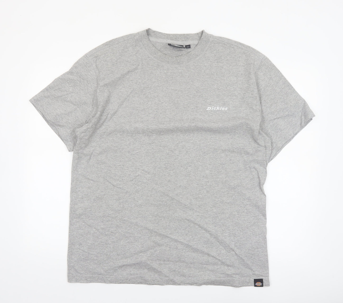 Dickies Men's Grey Crew Neck Short Sleeve T-Shirt Size L