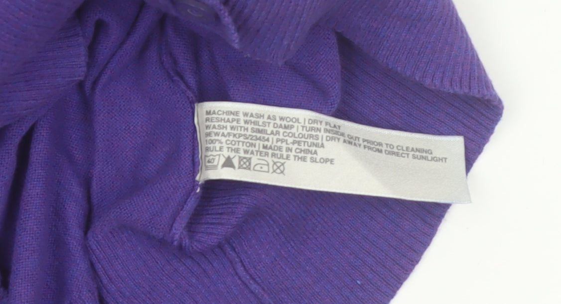 Rule The Water Women’s Purple Cotton Button Cardigan Size 16