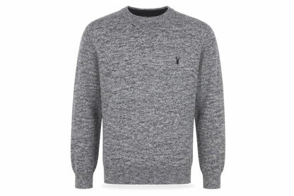 Next Men's Grey Cotton Blend Crew Neck Pullover Jumper XS