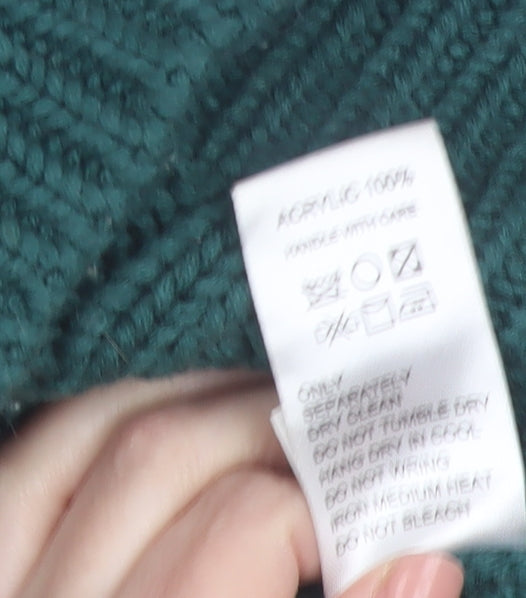 5252 BY O!Oi Women’s Multicoloured Cable-Knit V-Neck Jumper One Size