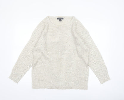 Atmosphere Women’s Ivory Sequin Knit Jumper Size 14