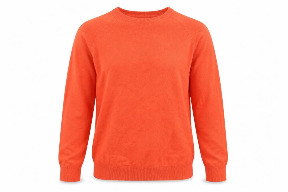 Dunnes Women’s Orange Crew Neck Long Sleeve Pullover Jumper Size M