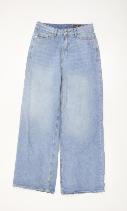 Tu Women’s Blue Wide-Leg High Rise Denim Jeans Size 8R