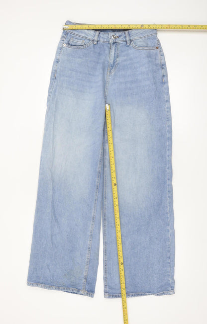 Tu Women’s Blue Wide-Leg High Rise Denim Jeans Size 8R