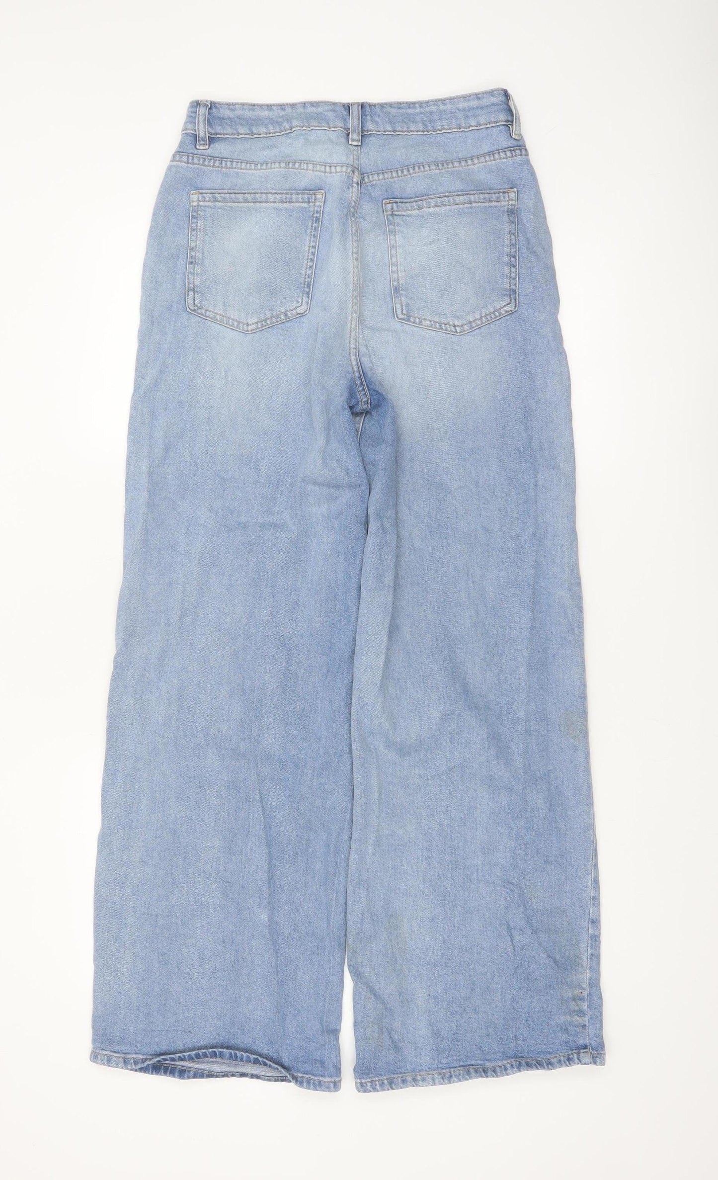 Tu Women’s Blue Wide-Leg High Rise Denim Jeans Size 8R