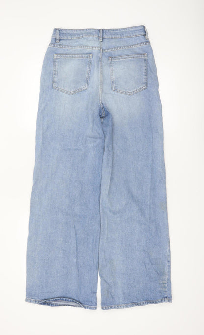 Tu Women’s Blue Wide-Leg High Rise Denim Jeans Size 8R