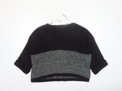 New Look Womens Black Size 14 Chunky Knit Pullover Jumper