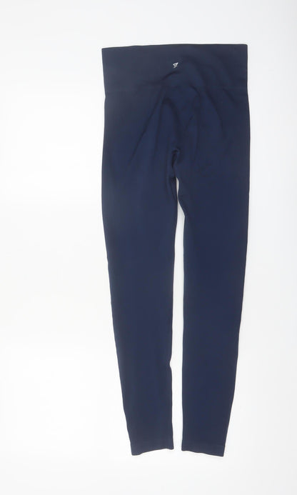 Primark Womens Blue Seamless High Waist Activewear Leggings Size S