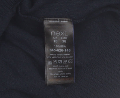 Next Womens Blue V-Neck Long Sleeve Cardigan Size 10