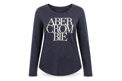 Abercrombie & Fitch Women's Blue Long Sleeve Basic T-Shirt Size S