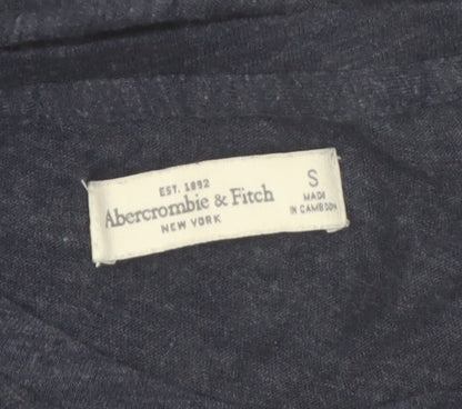Abercrombie & Fitch Women's Blue Long Sleeve Basic T-Shirt Size S