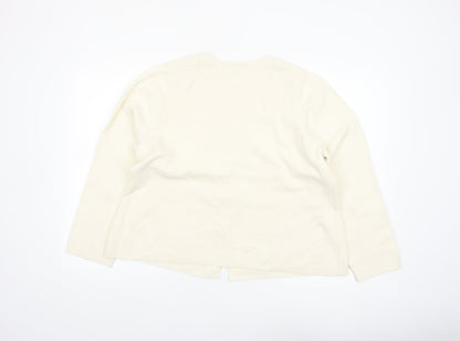 Marks and Spencer Women’s Ivory V-Neck Button Cardigan L