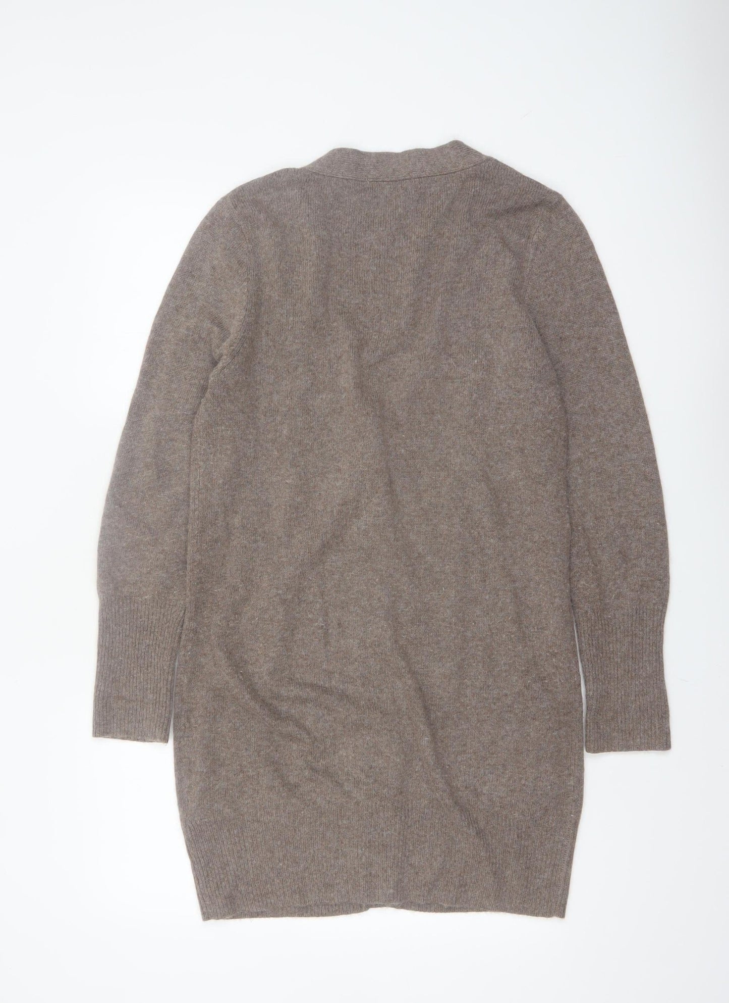 Marks and Spencer Women Brown Long Sleeve V-Neck Cardigan Size 16