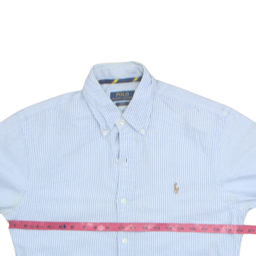 Polo Ralph Lauren Men's Blue Striped Slim Fit Button-Up Shirt M