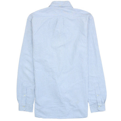 Polo Ralph Lauren Men's Blue Striped Slim Fit Button-Up Shirt M