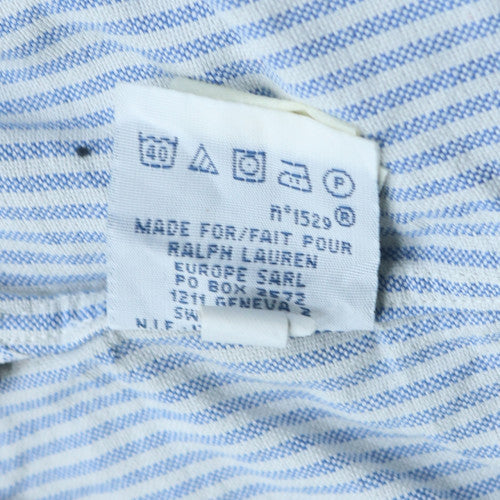 Polo Ralph Lauren Men's Blue Striped Slim Fit Button-Up Shirt M