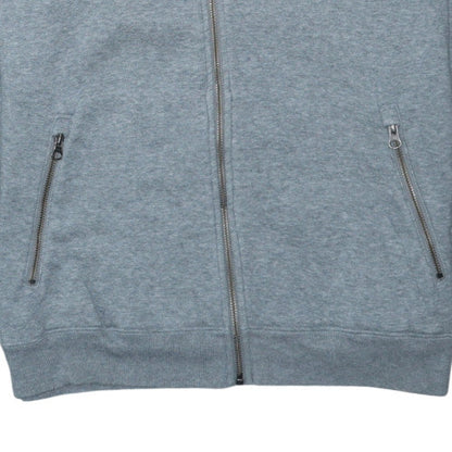 Nike Men's Grey & Red Windrunner Full Zip Hooded Track Jacket M