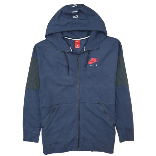 Nike Air Men's Blue Full Zip Hoodie Size L Sports Fleece