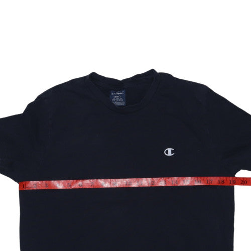 Champion Men's Black Small Crew Neck Short Sleeve T-Shirt