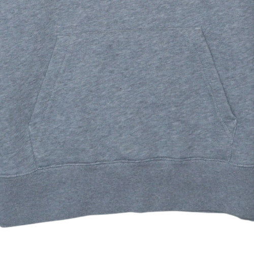 GANT Men's Grey Pullover Hoodie M Embroidered USA Shield Logo