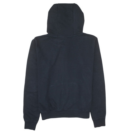 Nike Women's Black Full Zip Hoodie M Cotton Blend Casual Sweatshirt