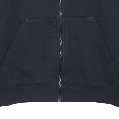 Nike Women's Black Full Zip Hoodie M Cotton Blend Casual Sweatshirt