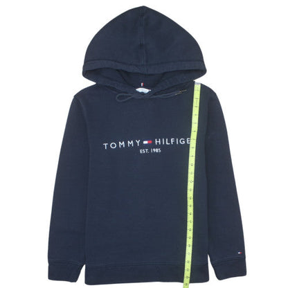 Tommy Hilfiger Womens Navy M Pullover Hoodie Cotton Blend Classic Fit