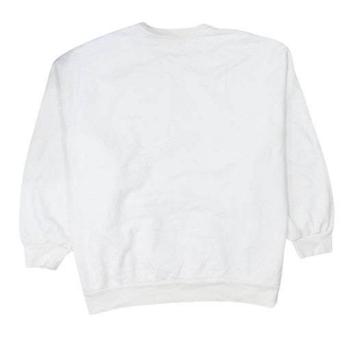 Levi's Women's White Graphic Pullover Sweatshirt XL Organic Market Print