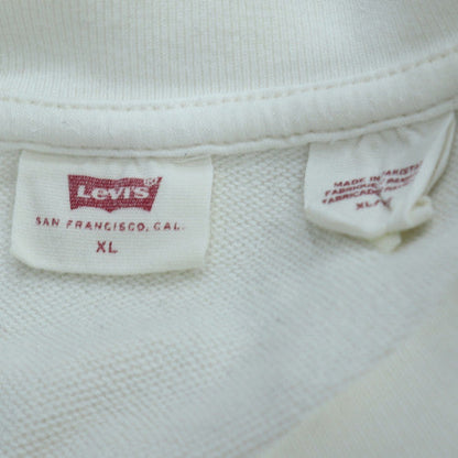 Levi's Women's White Graphic Pullover Sweatshirt XL Organic Market Print