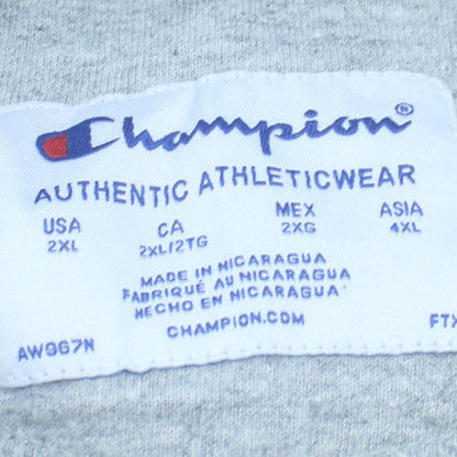 Champion Men's White 2XL Pullover Hoodie with Logo
