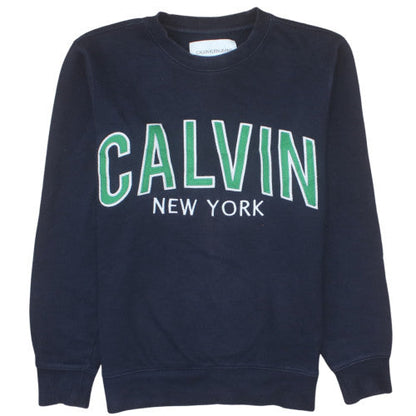 Calvin Klein Jeans Womens Navy Sweatshirt M Crew Neck Pullover
