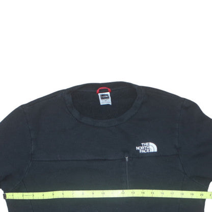 The North Face Men's Black Pullover Sweatshirt Small Fleece Zip Pocket