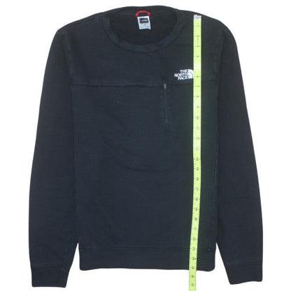 The North Face Men's Black Pullover Sweatshirt Small Fleece Zip Pocket