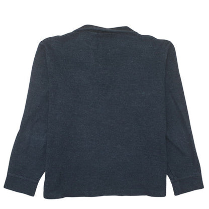 Ralph Lauren Men's Blue Cotton Half Zip Jumper Size S
