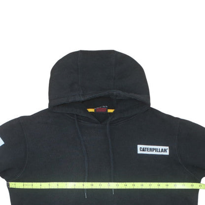 Caterpillar Men's Black Pullover Hoodie Size L Cotton Blend Workwear