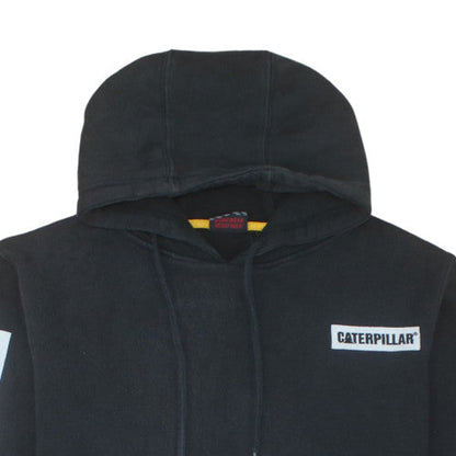 Caterpillar Men's Black Pullover Hoodie Size L Cotton Blend Workwear