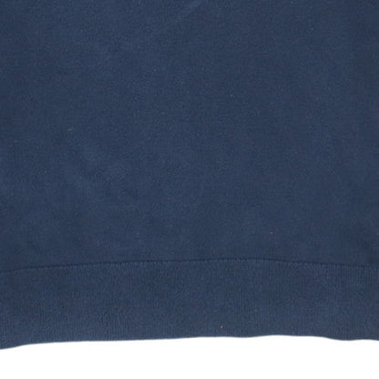 Tommy Hilfiger Men's Blue Cotton Silk V-Neck Jumper Size S