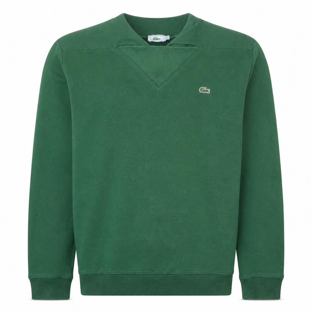 Lacoste Men's Green Pullover Sweatshirt M Logo Classic Style